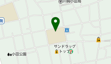 川崎市立小田小学校の地図画像
