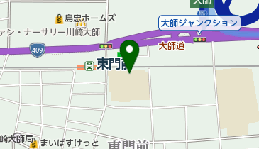 川崎市立東門前小学校の地図画像