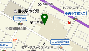 相模原市立中央小学校の地図画像