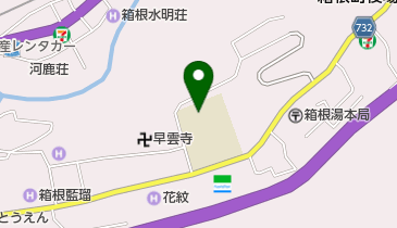 箱根町立湯本小学校の地図画像