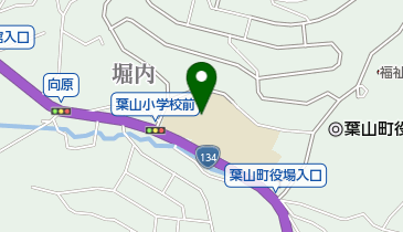 葉山町立葉山小学校の地図画像