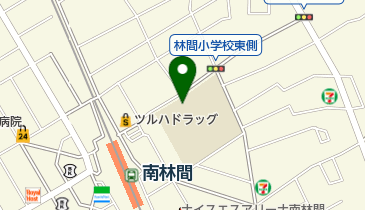 大和市立林間小学校の地図画像