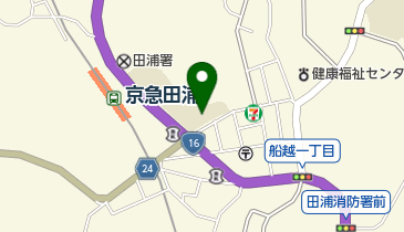 横須賀市立船越小学校の地図画像