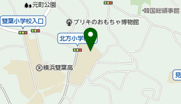 横浜市立北方小学校の地図画像