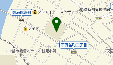 横浜市立下野谷小学校の地図画像
