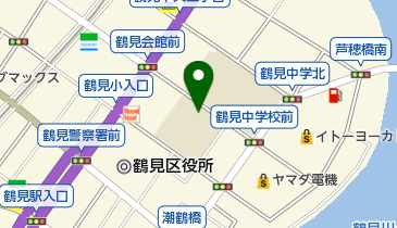 横浜市立鶴見小学校の地図画像