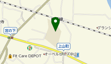 横浜市立中山小学校の地図画像