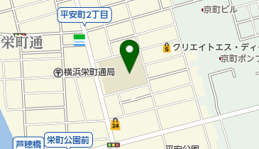 横浜市立平安小学校の地図画像