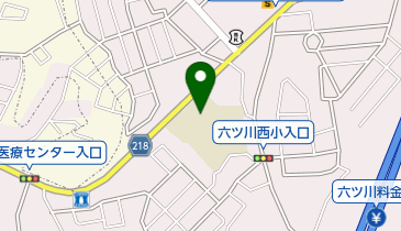 横浜市立六つ川西小学校の地図画像