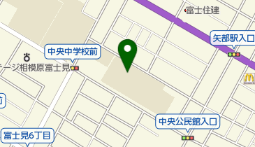 相模原市立富士見小学校の地図画像