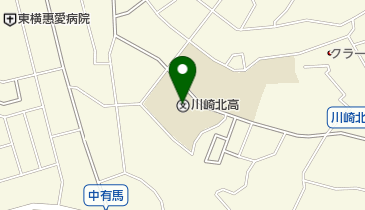 神奈川県立高津支援学校川崎北分教室の地図画像