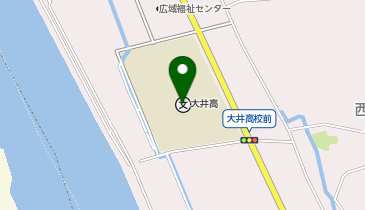 神奈川県立小田原支援学校大井分教室の地図画像