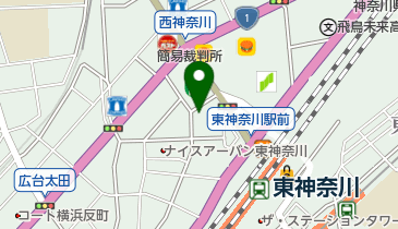 横浜スイーツ&カフェ専門学校の地図画像
