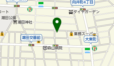 横浜市潮田保育園の地図画像