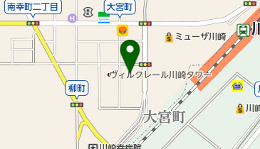 YMCAかわさきの地図画像