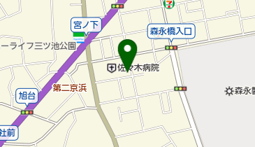 末吉にこにこ保育園の地図画像