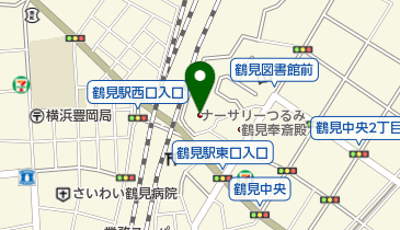 ナーサリーつるみの地図画像