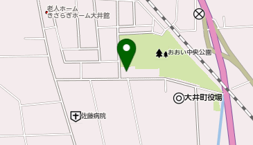 こもれびと風おおい認定こども園の地図画像
