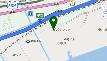 カー市販国内直販営業部関東販売グループの地図画像