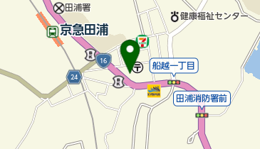 京急ストア船越店の地図画像