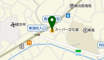 スーパー文化堂馬場店の地図画像