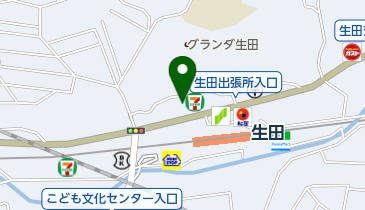 ゆりストア生田店の地図画像