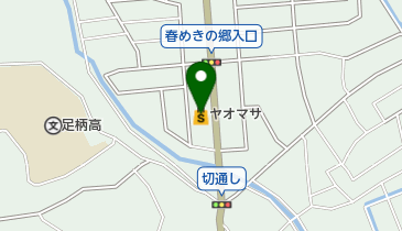 ヤオマサ南足柄店の地図画像