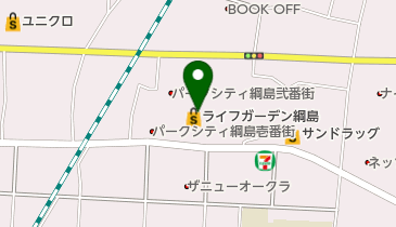 フードワン綱島店の地図画像