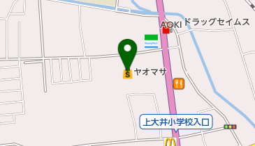 ヤオマサあしがらモール店の地図画像