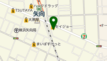 肉のハナマサ矢向店の地図画像