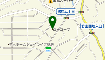 ユーコープ竹山店の地図画像