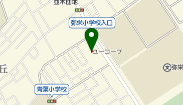 ユーコープミアクチーナ並木あおば店の地図画像