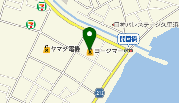 ヨークマート久里浜店の地図画像