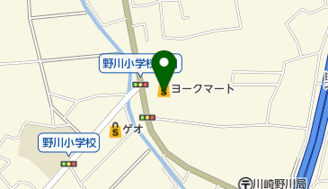 ヨークマート川崎野川店の地図画像