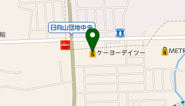 DCMひなた山店の地図画像