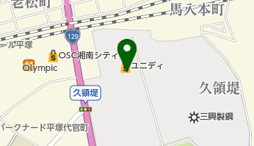 ユニディ湘南平塚店の地図画像