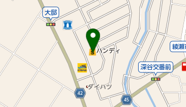 ハンディホームセンター綾瀬店の地図画像