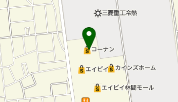 ホームセンターコーナン中央林間店の地図画像