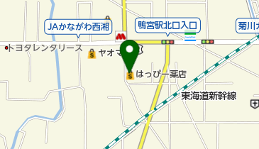 はっぴー薬店鴨宮店の地図画像