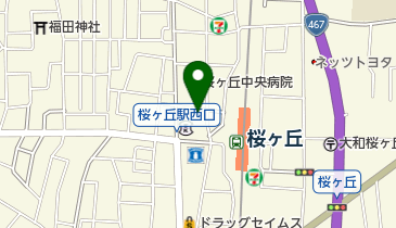 くすりのオダギリ桜ケ丘店の地図画像