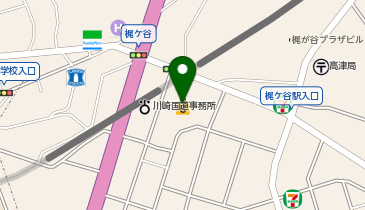 コジマドラッグ梶ヶ谷店の地図画像