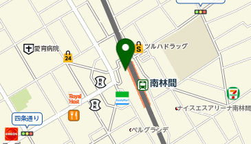 ココカラファイン小田急マルシェ南林間店の地図画像