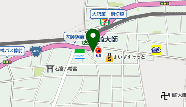 マツモトキヨシ川崎大師駅前店の地図画像