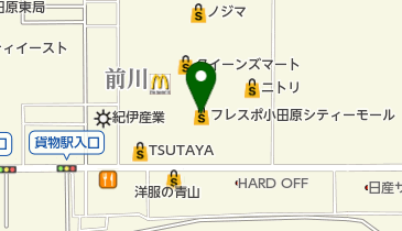 フレスポ小田原シティーモールの地図画像