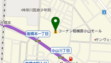 コーナン相模原小山モールの地図画像