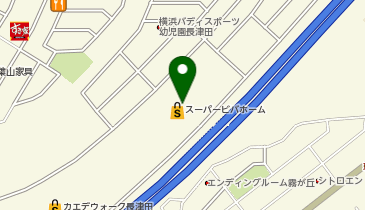 スーパービバホーム長津田店の地図画像