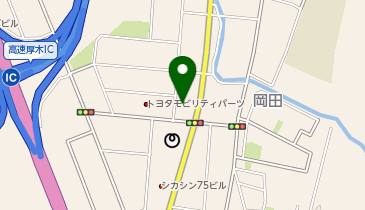 ワークマンプラス厚木岡田店の地図画像