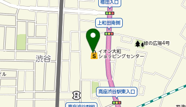 ハニーズ大和イオン店の地図画像