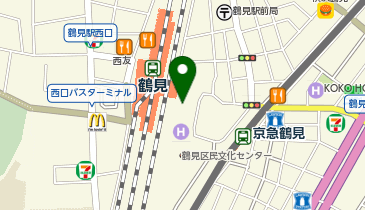 ハニーズシァル鶴見店の地図画像