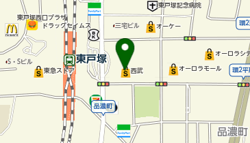 ジーユー西武東戸塚S.C.店の地図画像